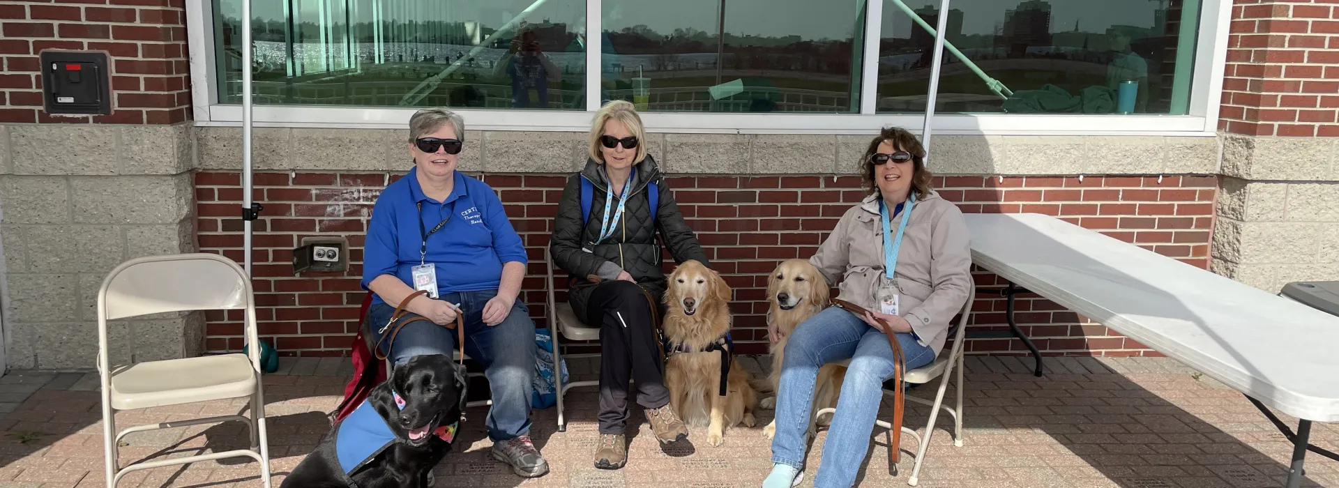 Therapy Dogs and their trainers at HKD